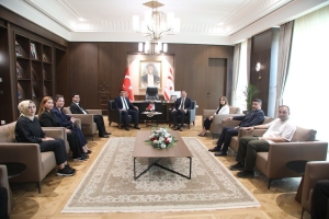 KKTC CUMHURİYET MECLİSİ BAŞKANI SN DR. ZİYA ÖZTÜRKLER’E ZİYARET
