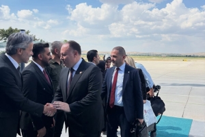 Kuzey Kıbrıs Türk Cumhuriyeti Cumhuriyet Meclisi Başkanı Sayın Dr. Ziya ÖZTÜRKLER ile Cumhuriyet Meclisi heyetini Oğuzeli Havalimanı’nda karşıladı