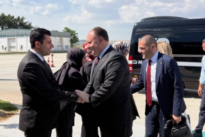 Kuzey Kıbrıs Türk Cumhuriyeti Cumhuriyet Meclisi Başkanı Sayın Dr. Ziya ÖZTÜRKLER ile Cumhuriyet Meclisi heyetini Oğuzeli Havalimanı’nda karşıladı