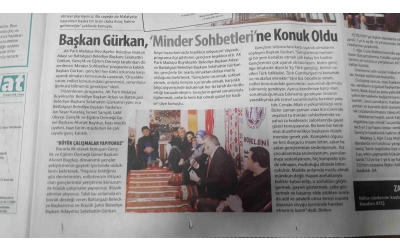 Selahattin Gürkan Minder Sohbetlerinin Konuğu Oldu