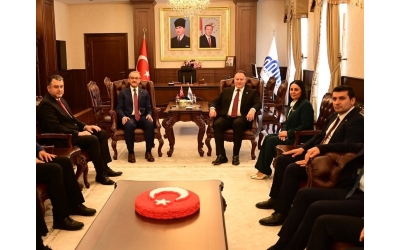 KKTC CUMHURİYET MECLİSİ BAŞKANI SAYIN DR. ZİYA ÖZTÜRKLER VE BERABERİNDEKİ HEYET MALATYA VALİLİĞİ ZİYARETİ